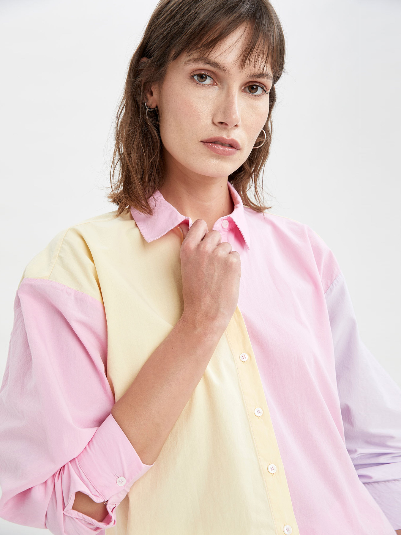 Рубашка повседневная DeFacto модель V0279AZ-PN82 Фото