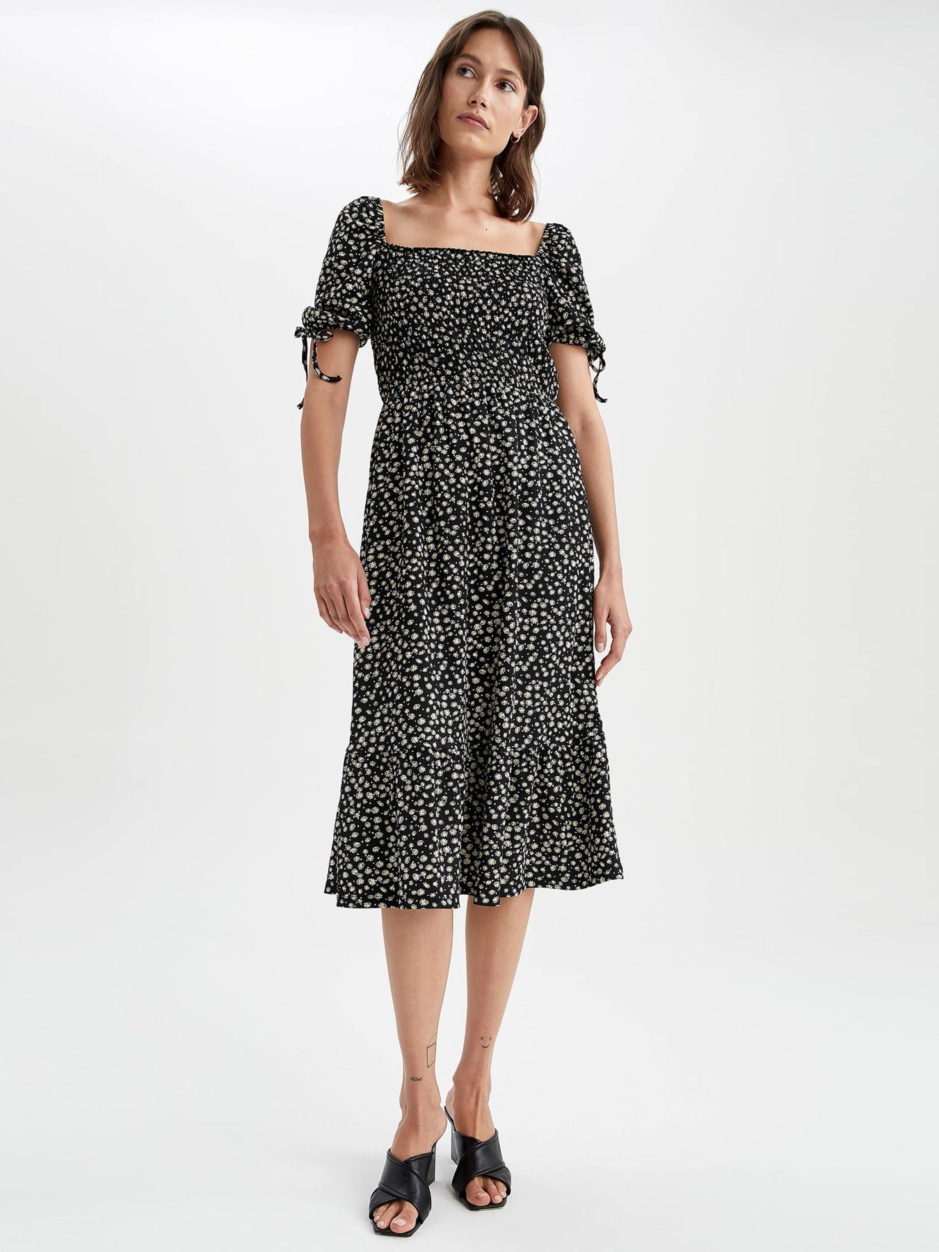 Сукня міді DeFacto модель U7054AZ-BK27 Фото