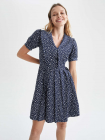 Платье мини DeFacto модель U8743AZ-NV34 Фото