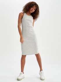 Платье миди DeFacto модель U8106AZ-GR69 Фото
