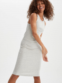 Платье миди DeFacto модель U8106AZ-GR69 Фото