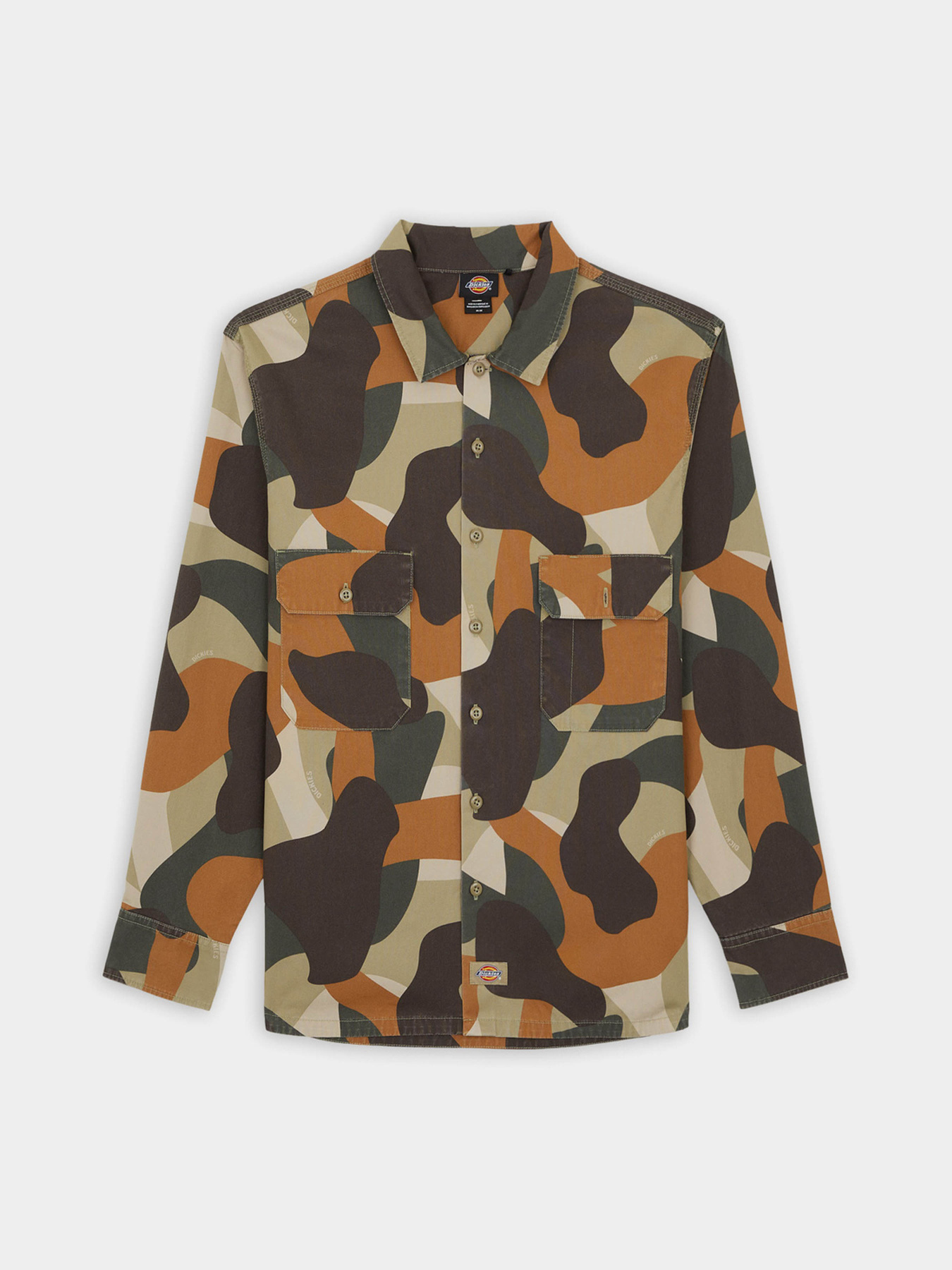 Рубашка повседневная Dickies Camo Canvas Work модель DK0A864U0IP1 Рубашка повседневная Dickies Camo Canvas Work модель DK0A864U0IP1 Фото