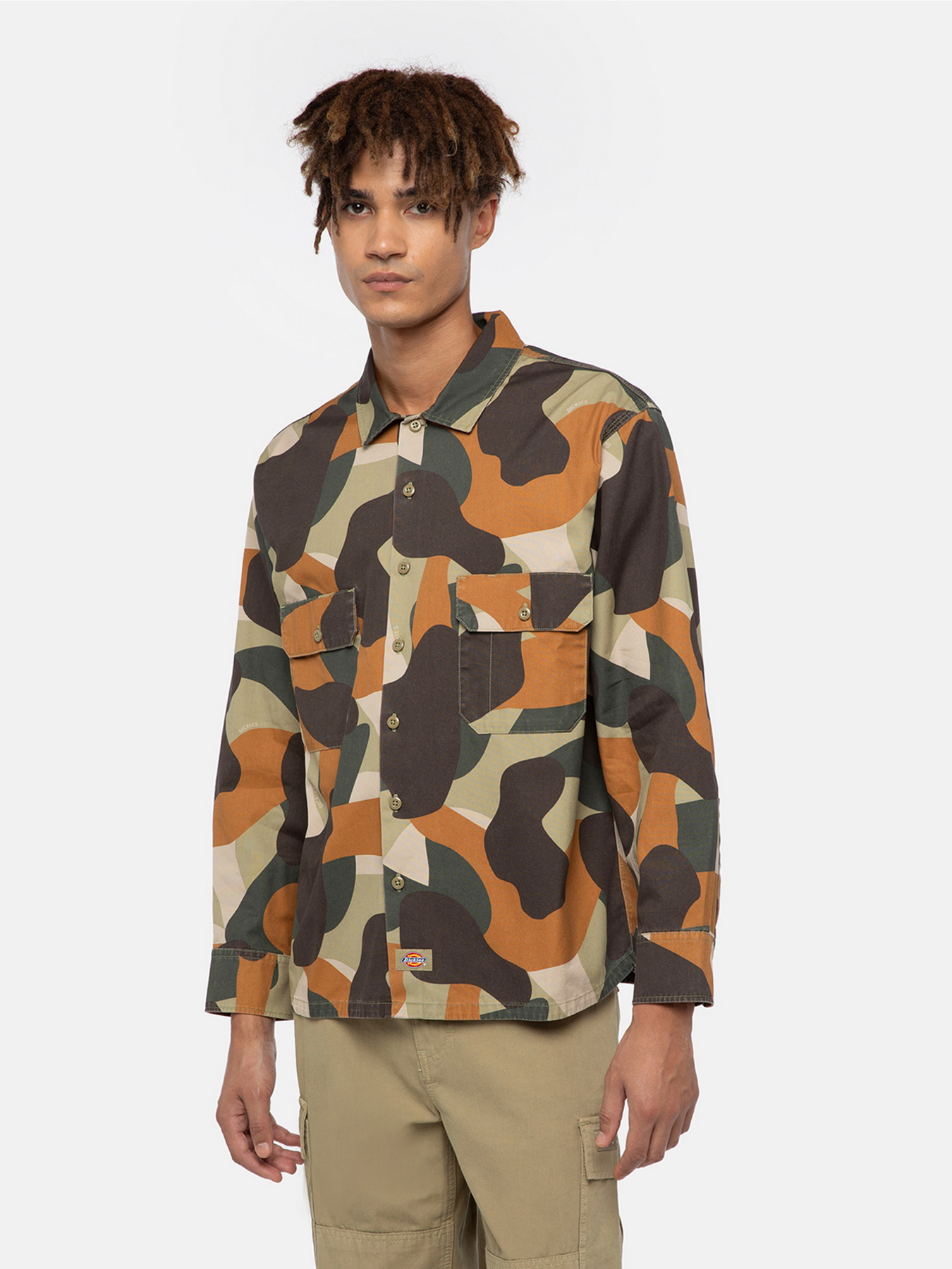 Рубашка повседневная Dickies Camo Canvas Work модель DK0A864U0IP1 Рубашка повседневная Dickies Camo Canvas Work модель DK0A864U0IP1 Фото