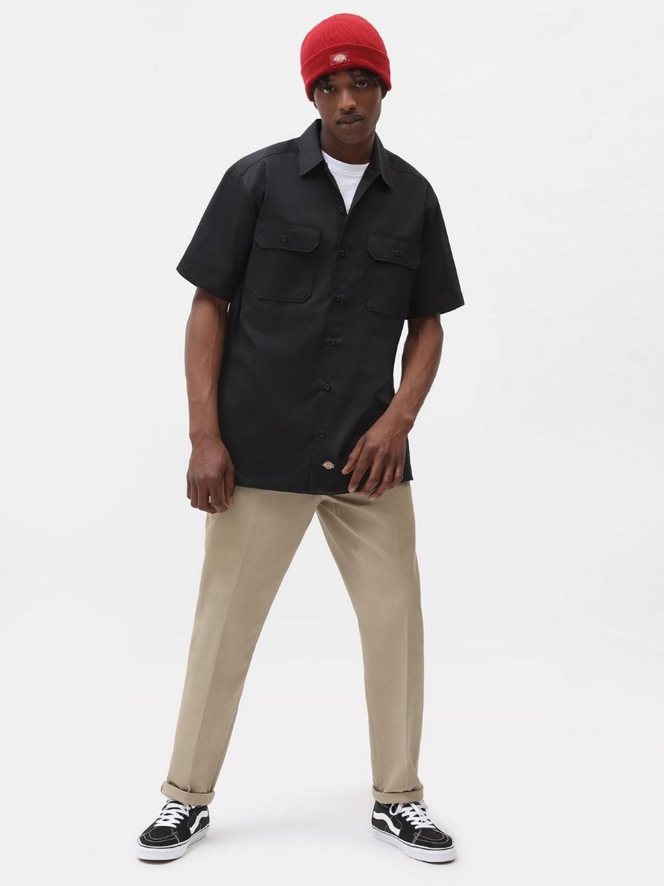 Сорочка повсякденна Dickies Work Shirt Rec модель DK0A4XK7BLK1 Фото