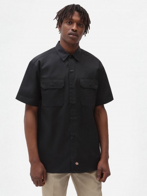 Рубашка повседневная Dickies Work Shirt Rec модель DK0A4XK7BLK1 Фото