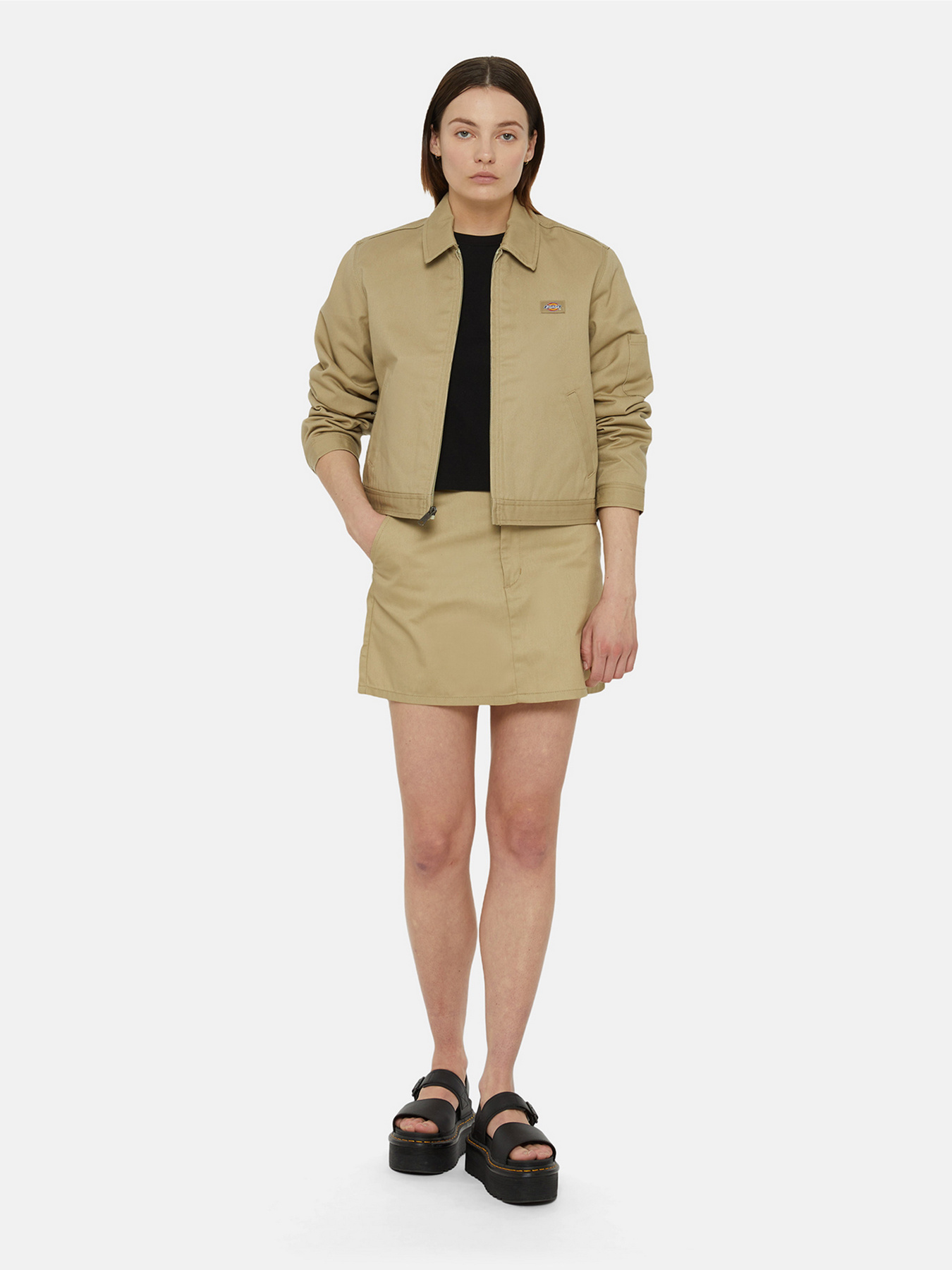 Демисезонная куртка Dickies Lined Eisenhoer Crop Rec модель DK0A4Z23KHK1 Фото