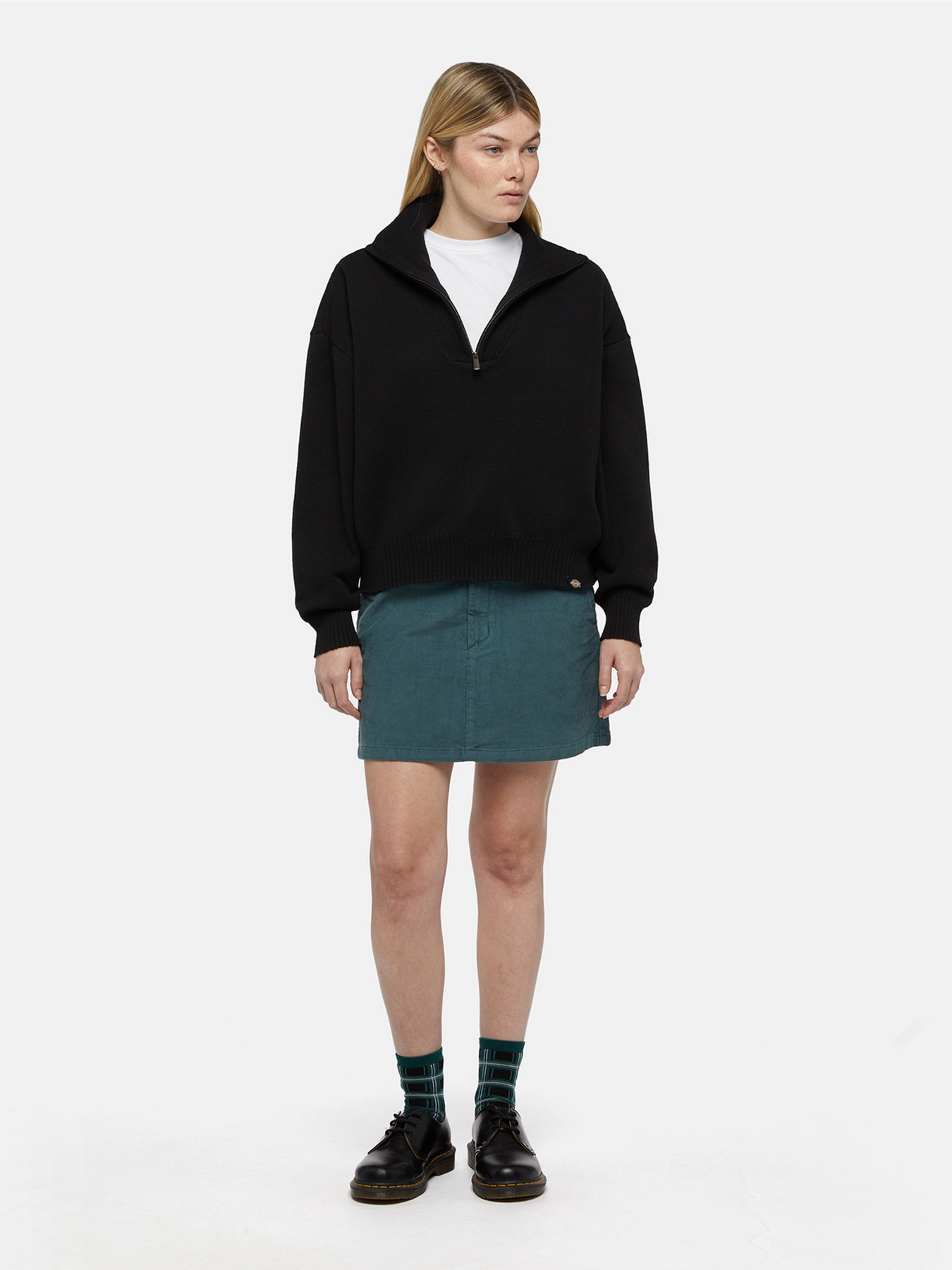 Кофта Dickies East Helena Gerippter Mit 1/4 модель DK0A864PBLK1 Фото