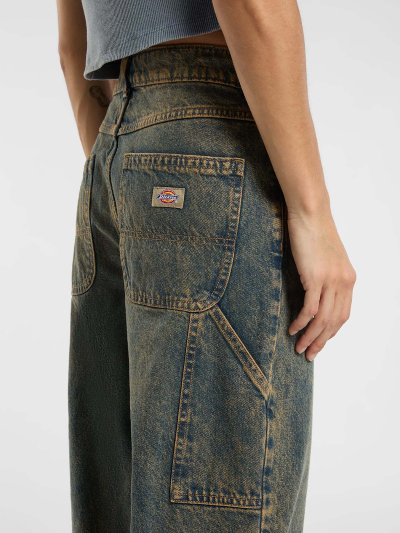 Широкие джинсы Dickies Herndon Denim модель DK0A4YPYK581 Фото