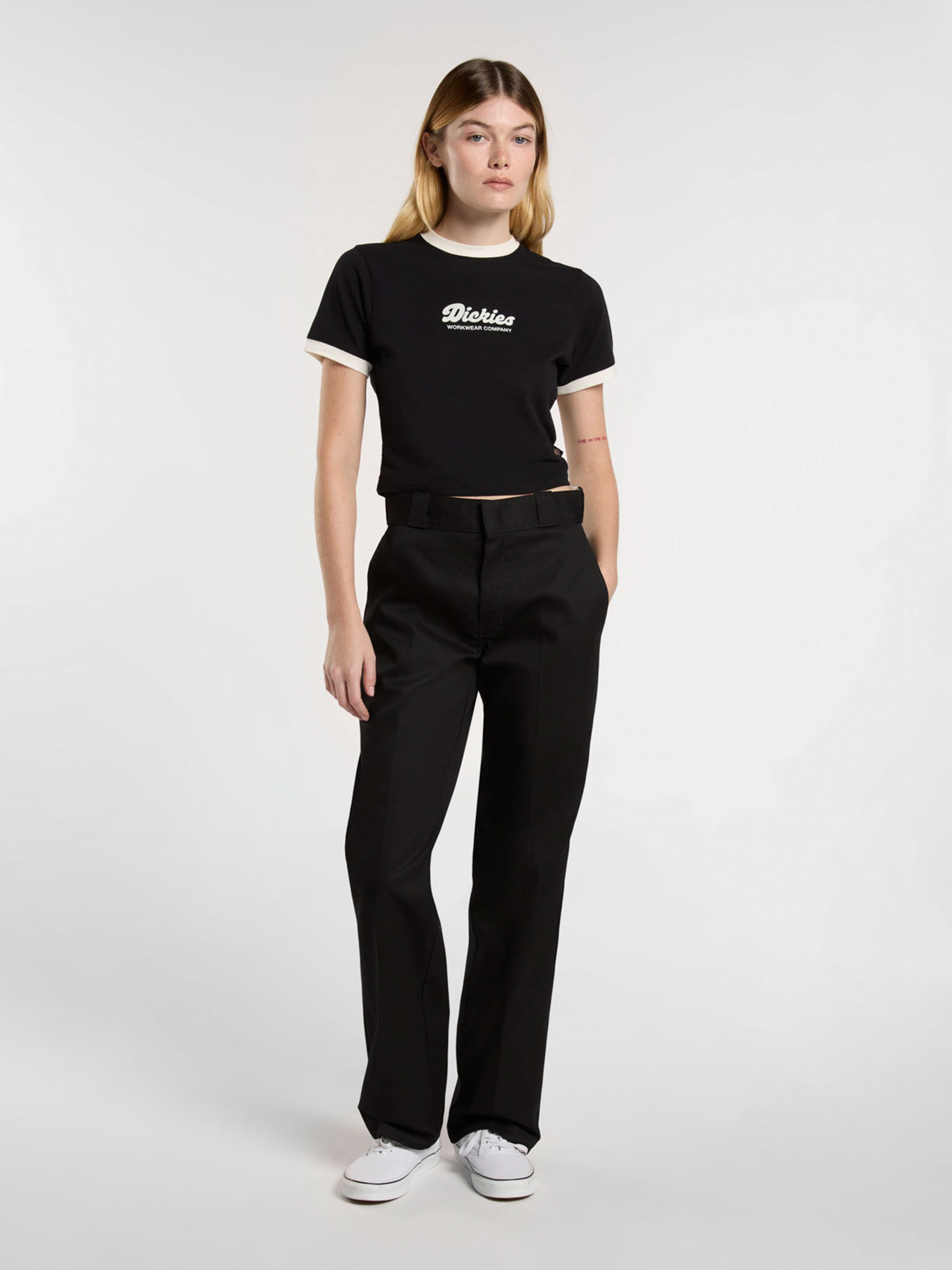 Футболка Dickies Lewistown Ringer модель DK0A4Z8IBLK1 Фото