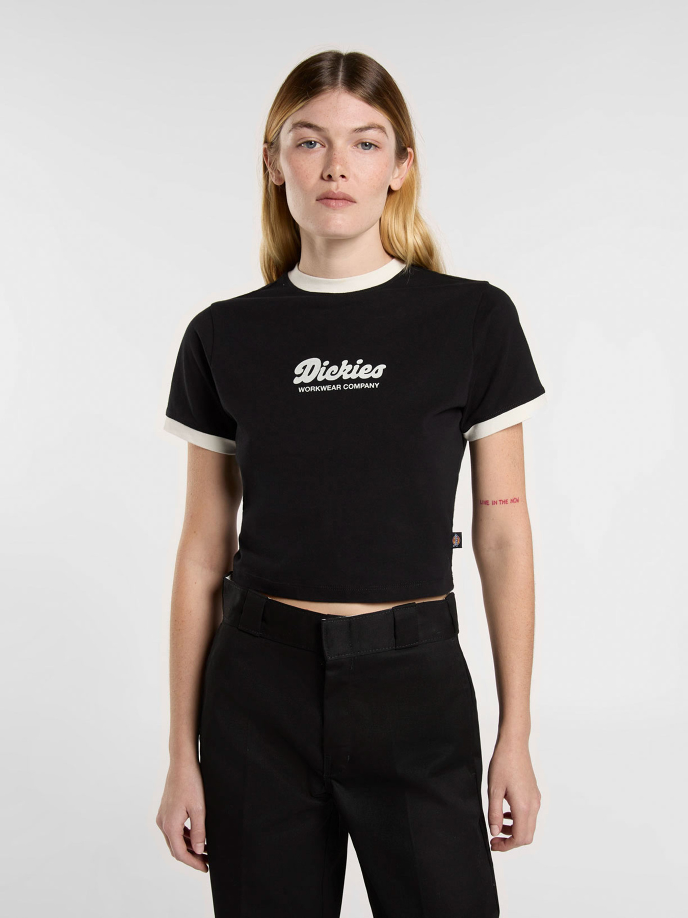Футболка Dickies Lewistown Ringer модель DK0A4Z8IBLK1 Фото