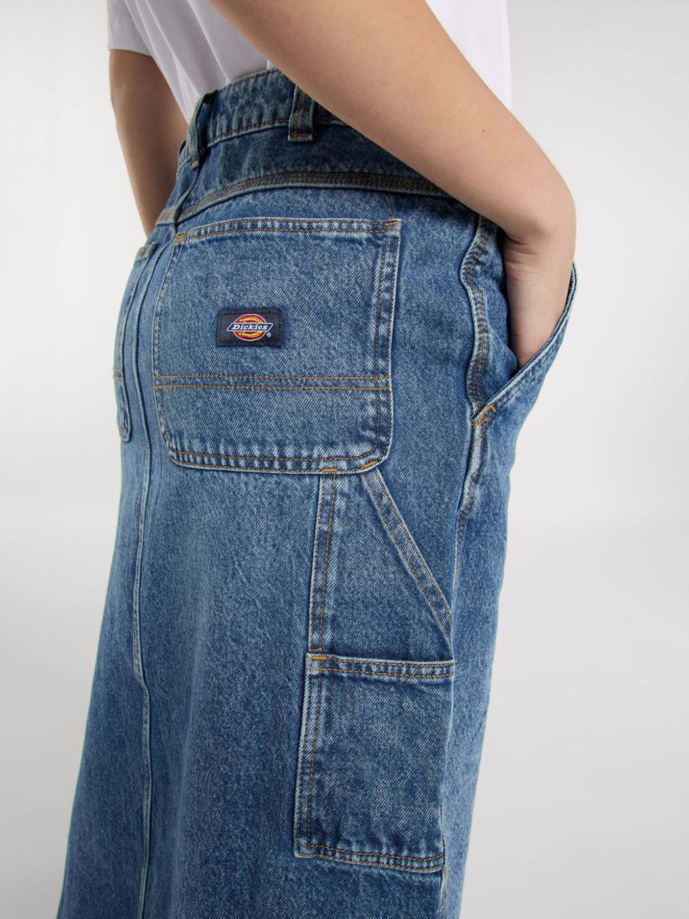 Джинсовая юбка Dickies Long Denim Carpenter модель DK0A866SK211 Фото