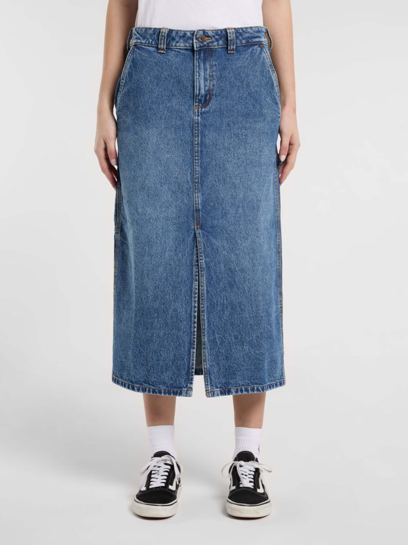 Юбки Dickies Long Denim Carpenter модель DK0A866SK211 Юбки Dickies Long Denim Carpenter модель DK0A866SK211 Фото