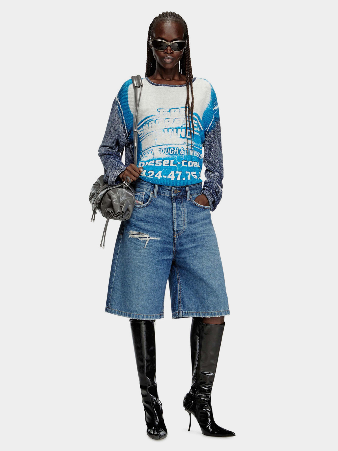 Джинсовые шорты Diesel модель A14051-0GRDY-1 Джинсовые шорты Diesel модель A14051-0GRDY-1 Фото