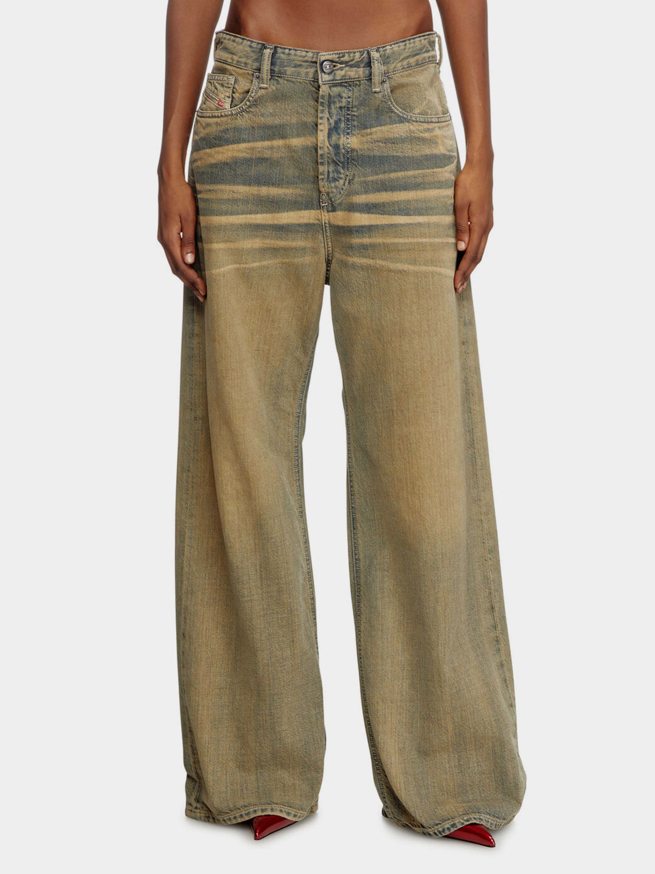 Широкие джинсы Diesel модель A06925-09L49-1 Фото