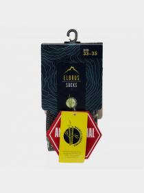 Шкарпетки Elbrus Yine модель YINE JR-GREY/BLACK/LIME Фото