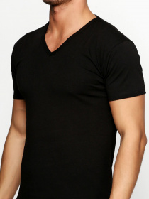 Футболки и поло Emy модель 6110 Футболка чоловіча-Черный Фото