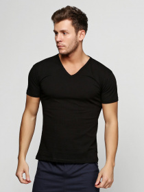 Футболки и поло Emy модель 6110 Футболка чоловіча-Черный Фото