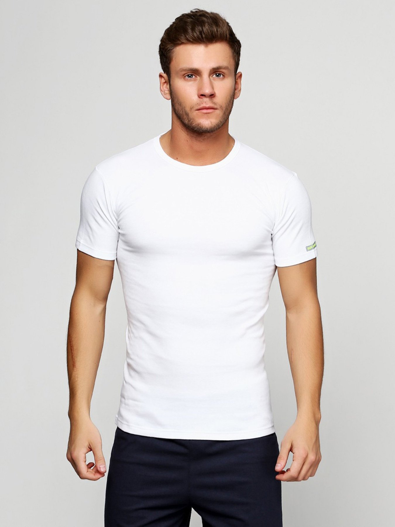 Футболки и поло Emy модель 6128 Футболка чоловіча-Белый Фото