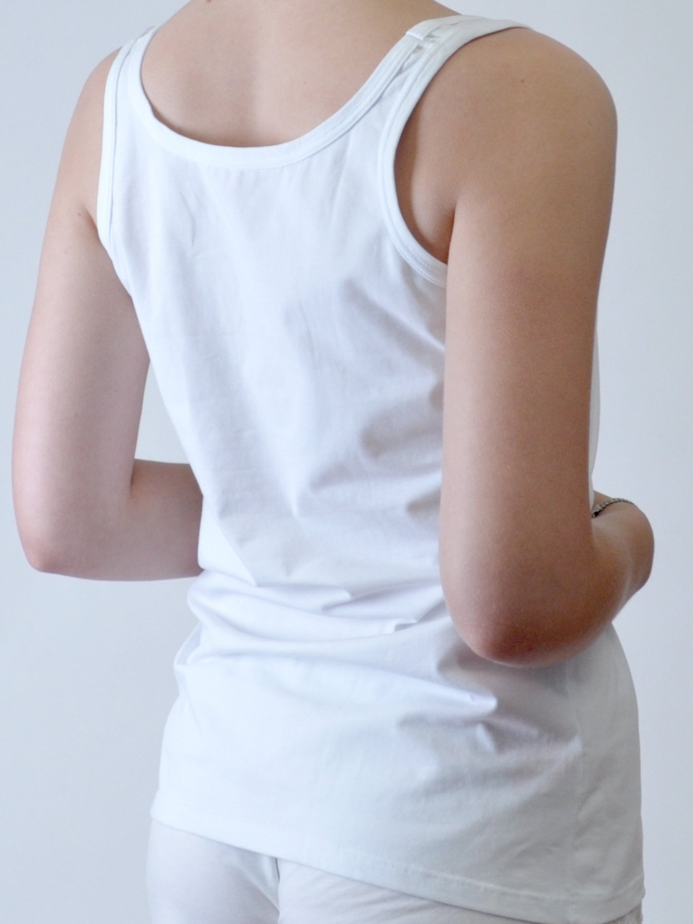 Майка для дому Emy модель MARTA Жіноча майка-Белый Фото