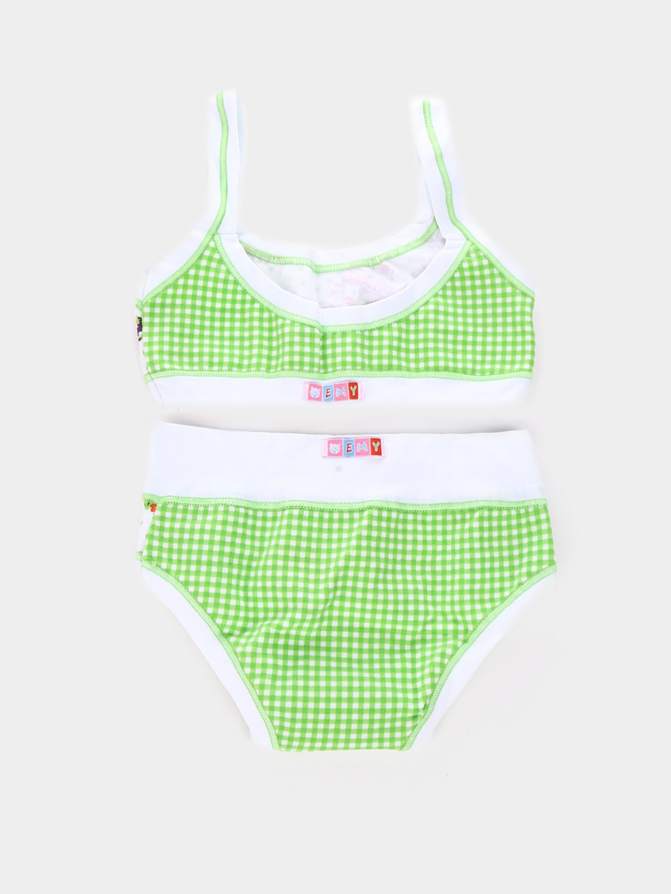 Комплект топ и трусы Emy модель 1128+891 Комплект для дівчат-Зел Фото