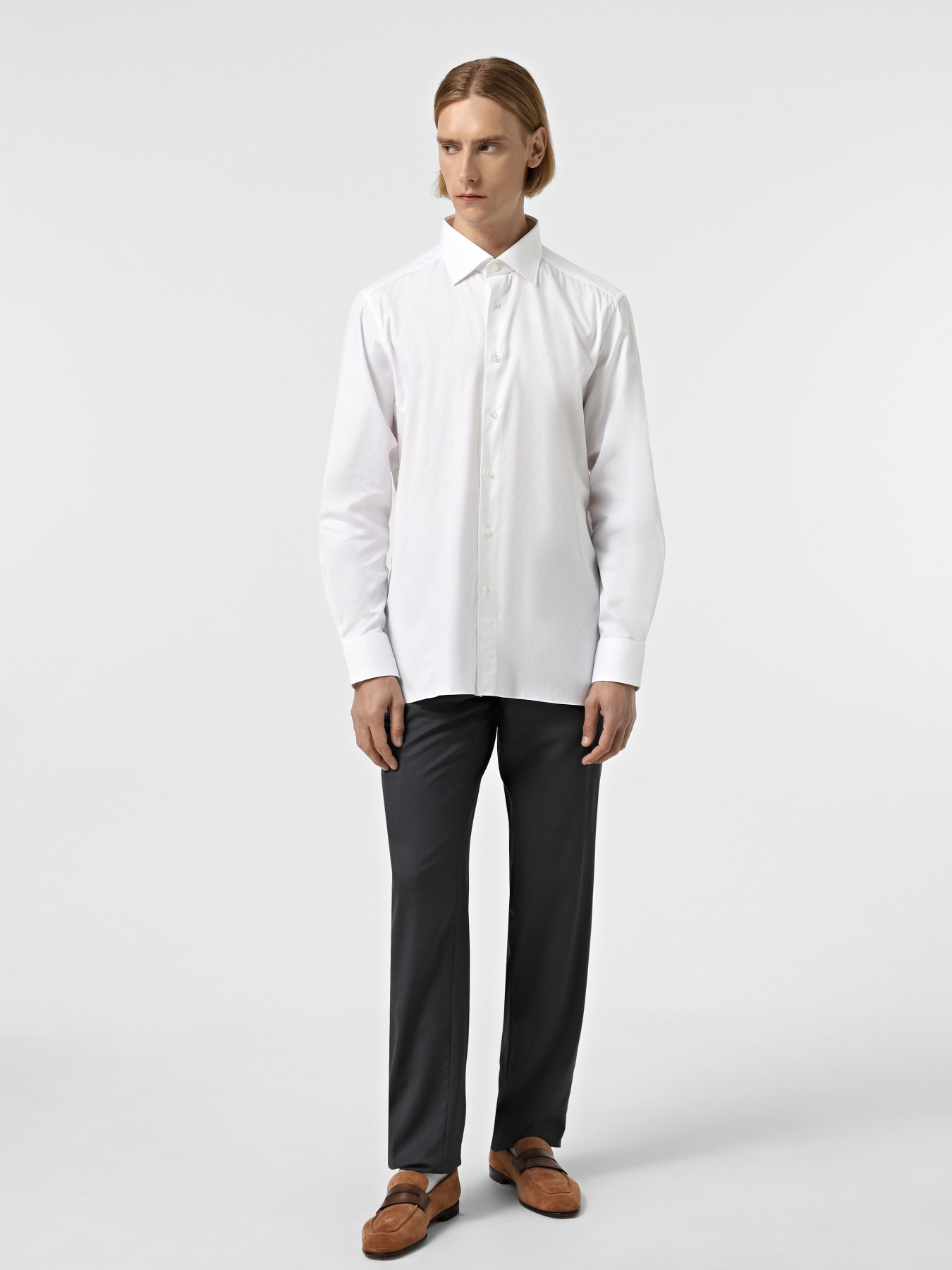 Рубашка ERMENEGILDO ZEGNA модель 5040159MS0BRG Фото