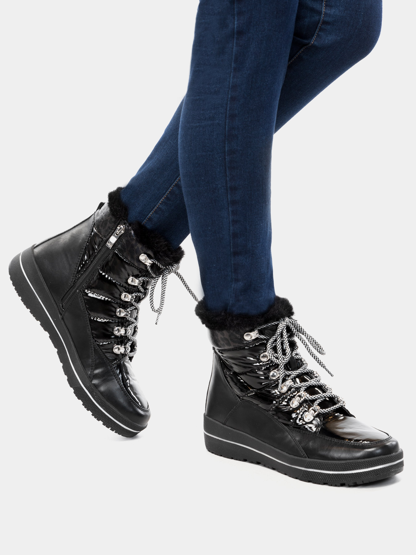 Черевики Caprice модель 9-9-26206-25 019 BLACK COMB Фото