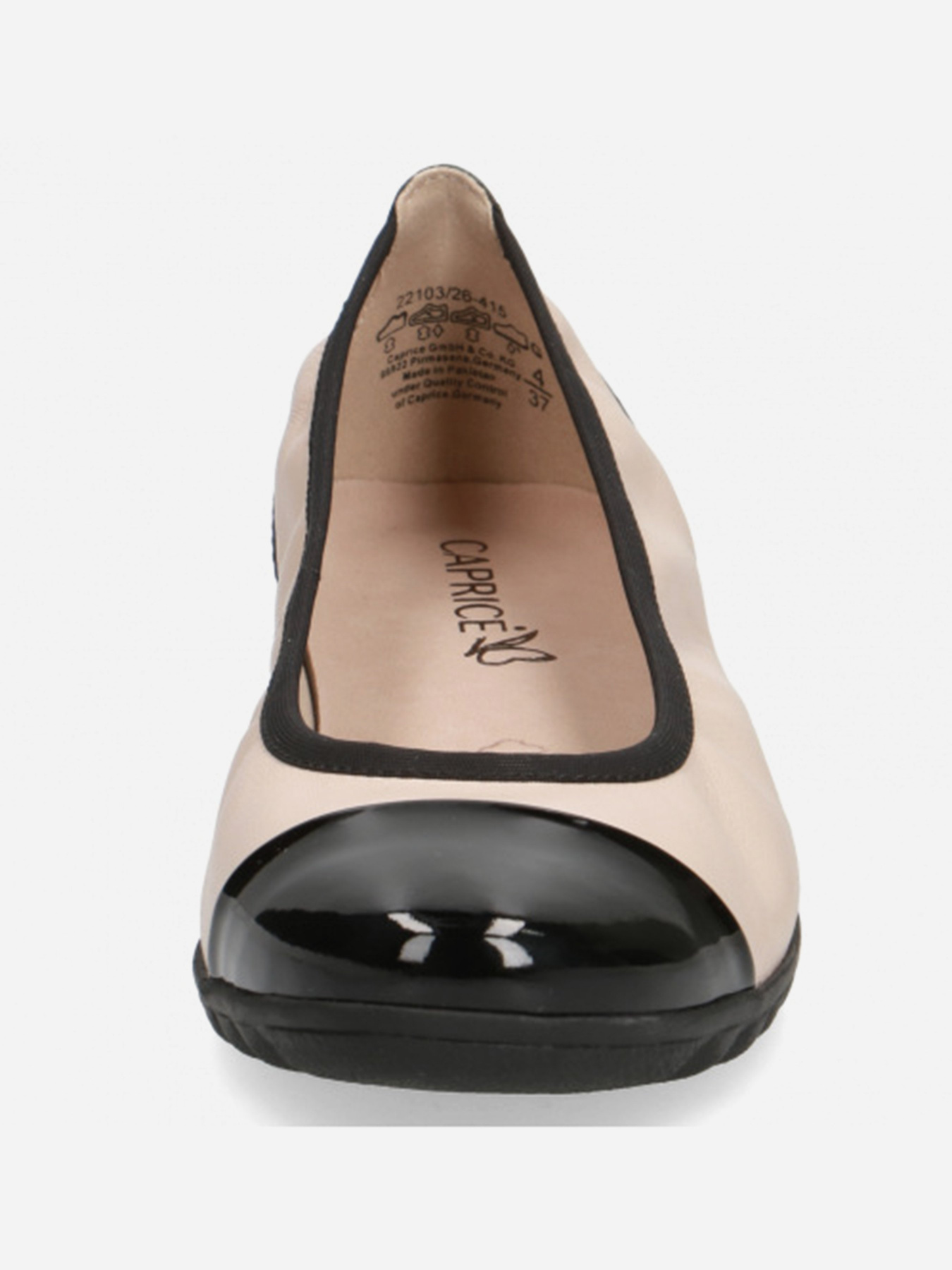 Балетки Caprice модель 9-9-22103-26 415 BEIGE/BLACK Фото