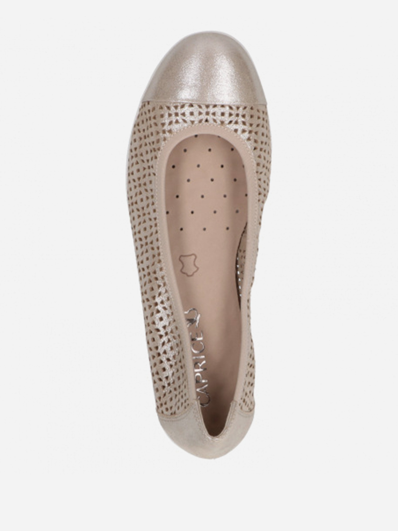 Балетки Caprice 
OnAir модель 9-9-22151-26 354 TAUPE SUE.MET. Фото