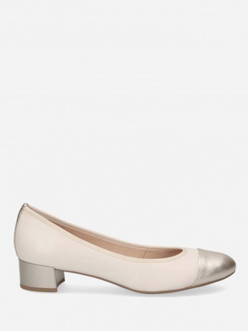 Туфли Caprice модель 9-9-22300-26 491 CREAM/LT GOLD Фото