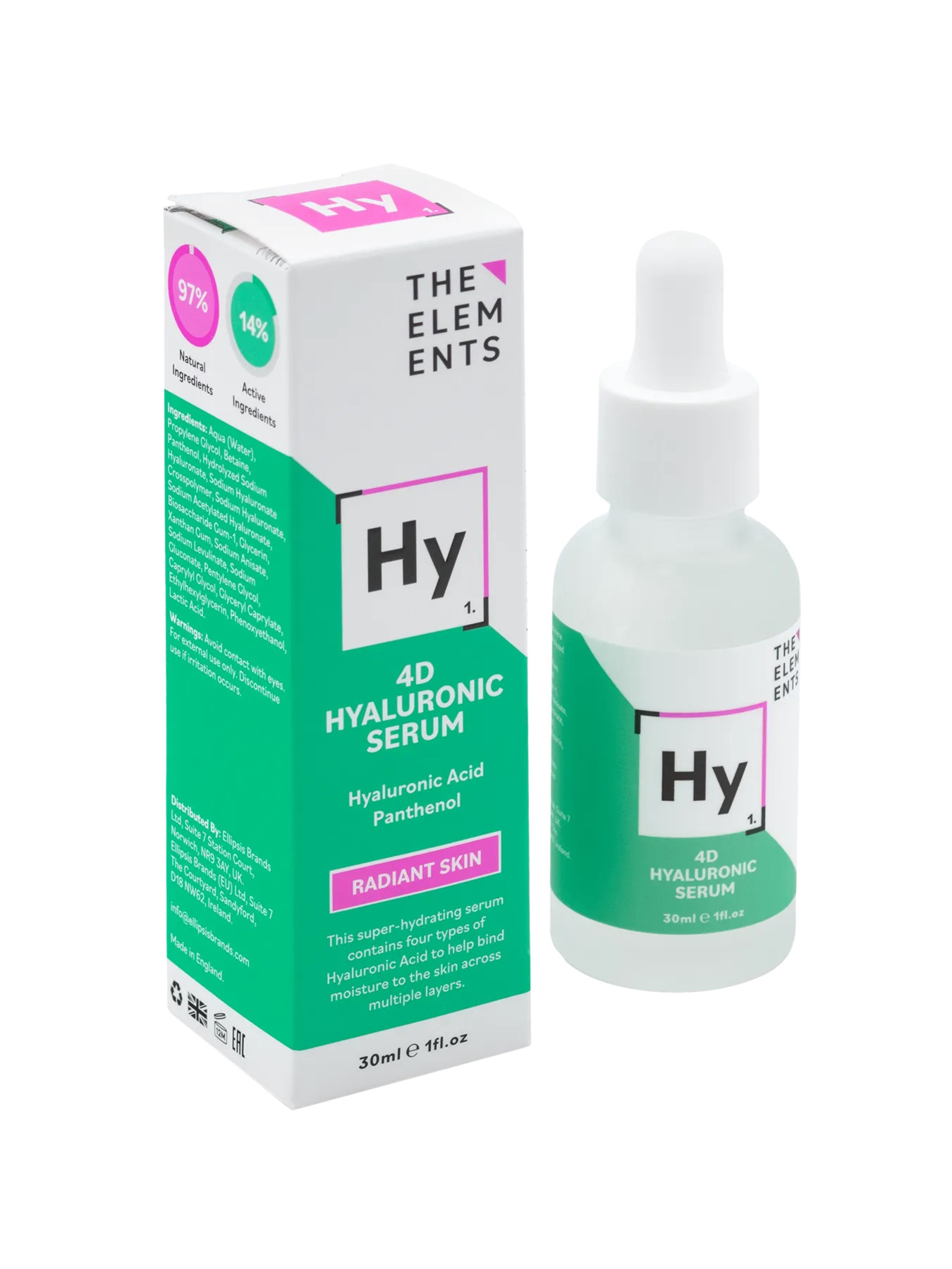 4D гіалуронова сироватка The Elements модель 5060486267156 Фото