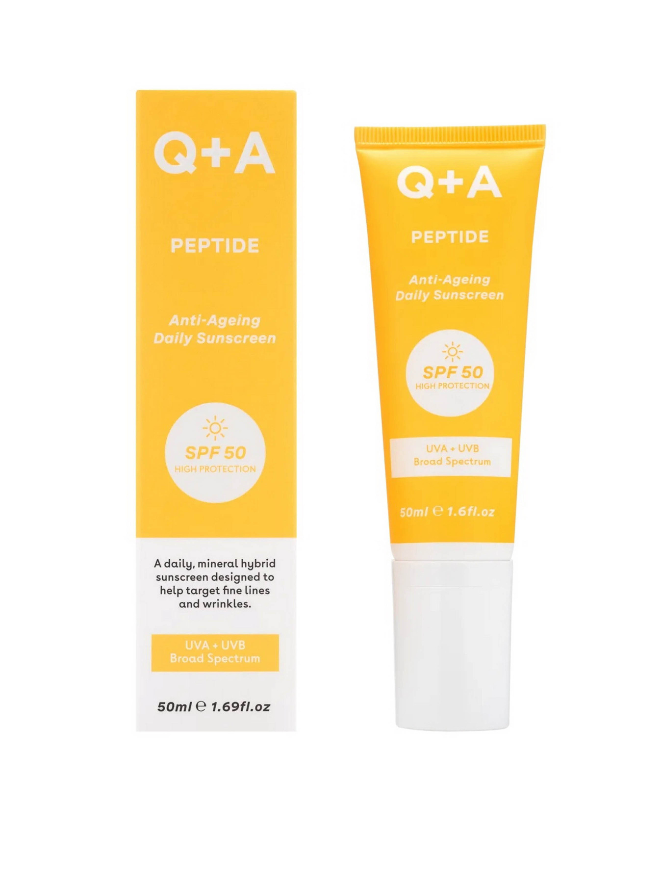 Сонцезахисний крем для обличчя Q+A модель 5060486267842 Фото