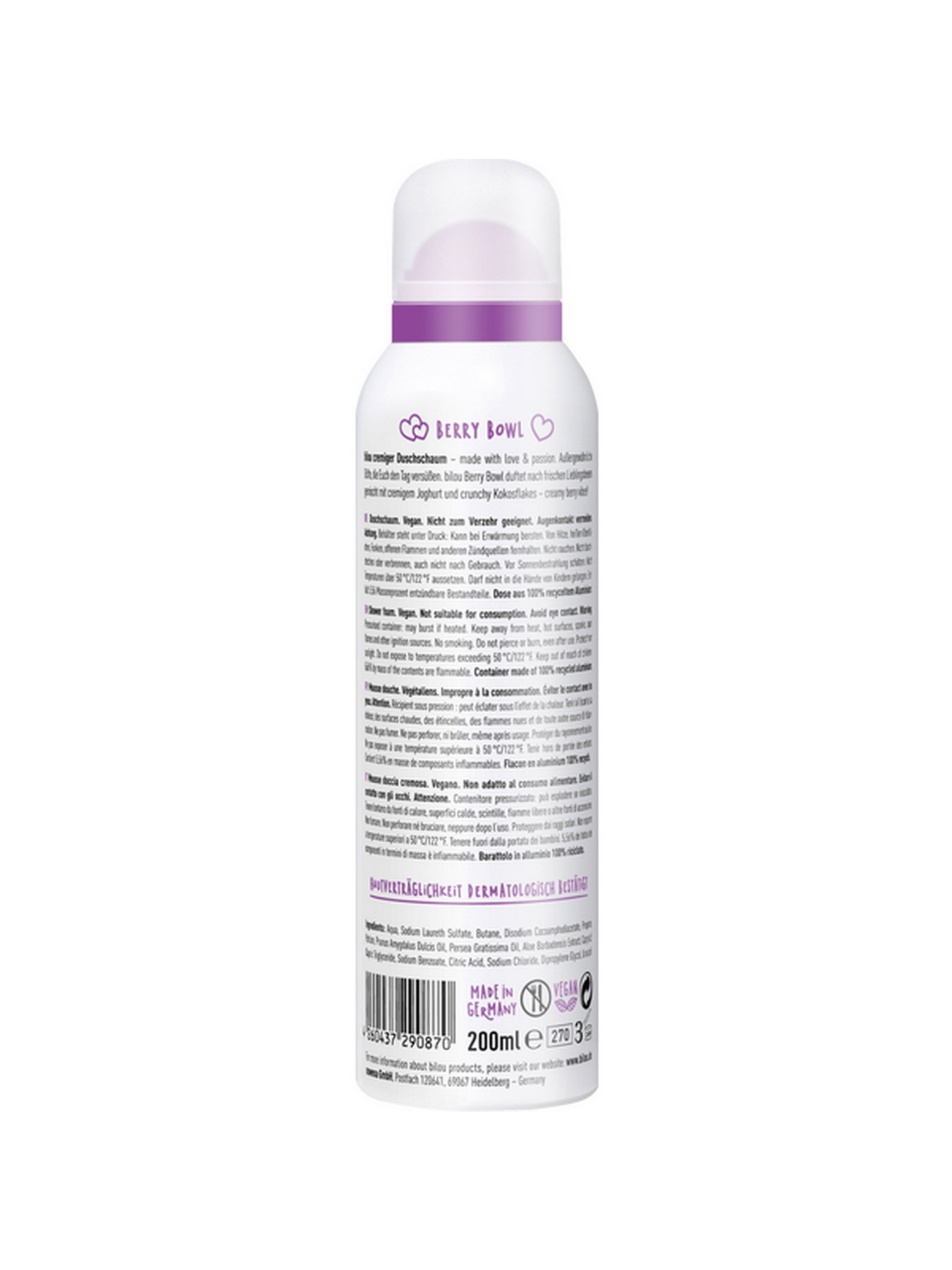 Пенка для душа BILOU модель 4260437290870 Фото