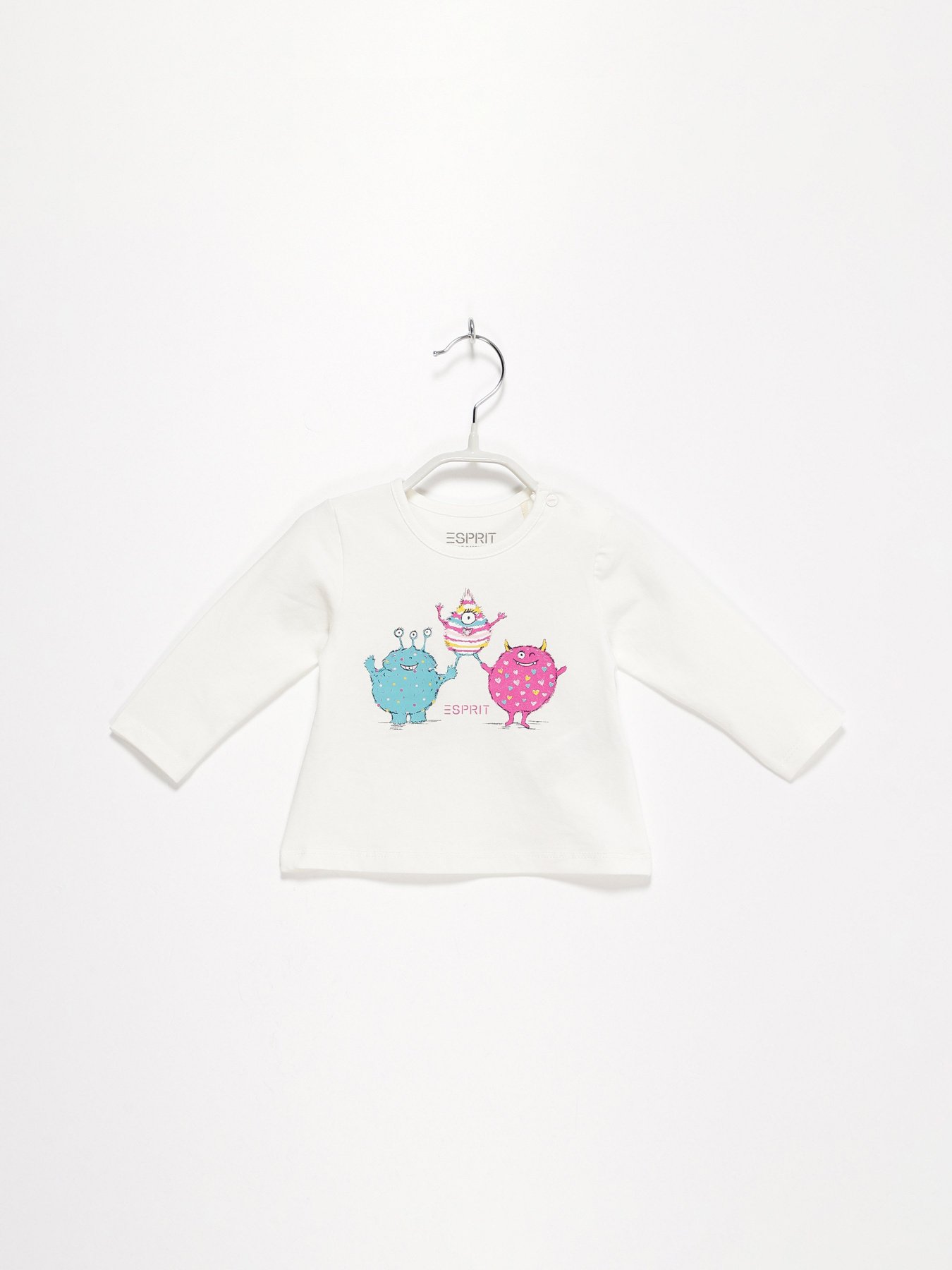 Лонгслив Esprit модель 7040811003_білий комб. Фото