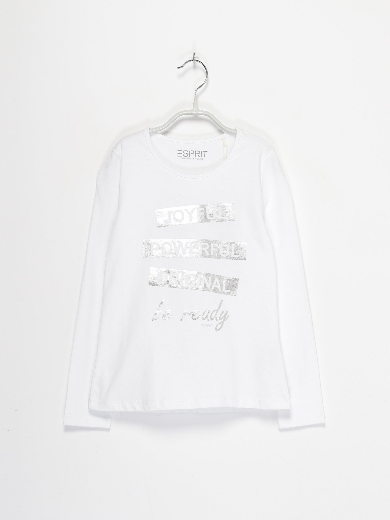 Лонгслив Esprit модель 7040851005_білий комб. Фото