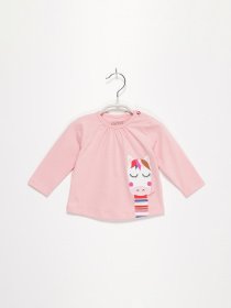 Лонгслив Esprit модель 7040911001_рожевий комб. Фото