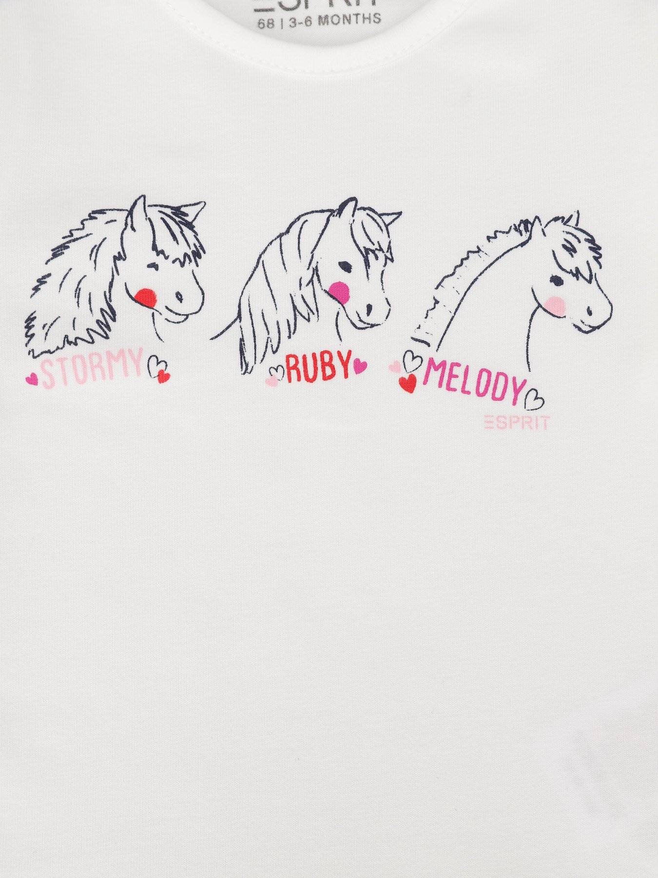 Лонгслів Esprit модель 7040911007_білий комб. Фото