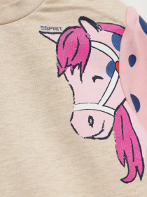 Світшот Esprit модель 7040911501_бежевий комб. Фото