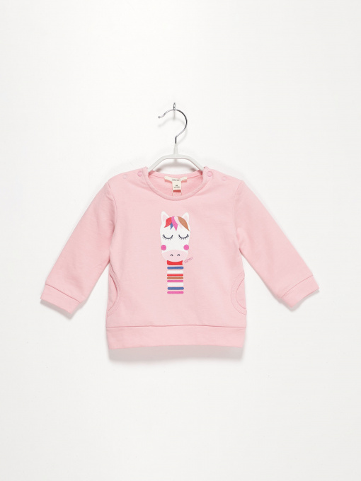 Свитшот Esprit модель 7040911504_рожевий комб. Фото
