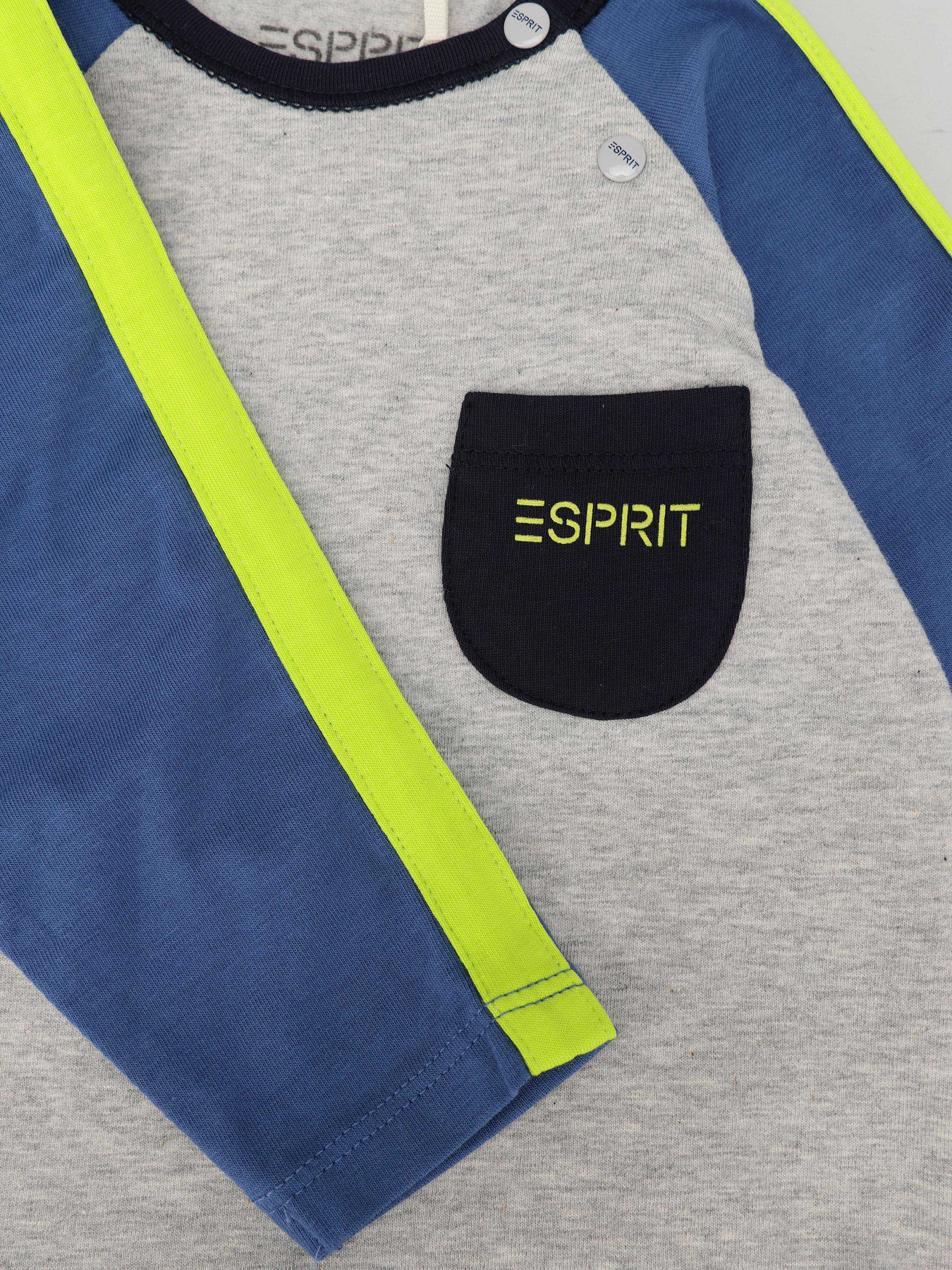 Лонгслив Esprit модель 7040921002_сірий комб. Фото