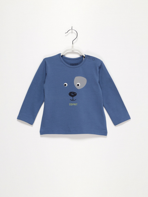 Лонгслив Esprit модель 7040921004_синій комб. Фото