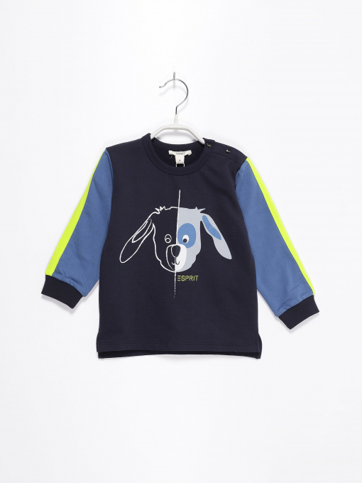 Лонгслів Esprit модель 7040921504_т.синій комб. Фото