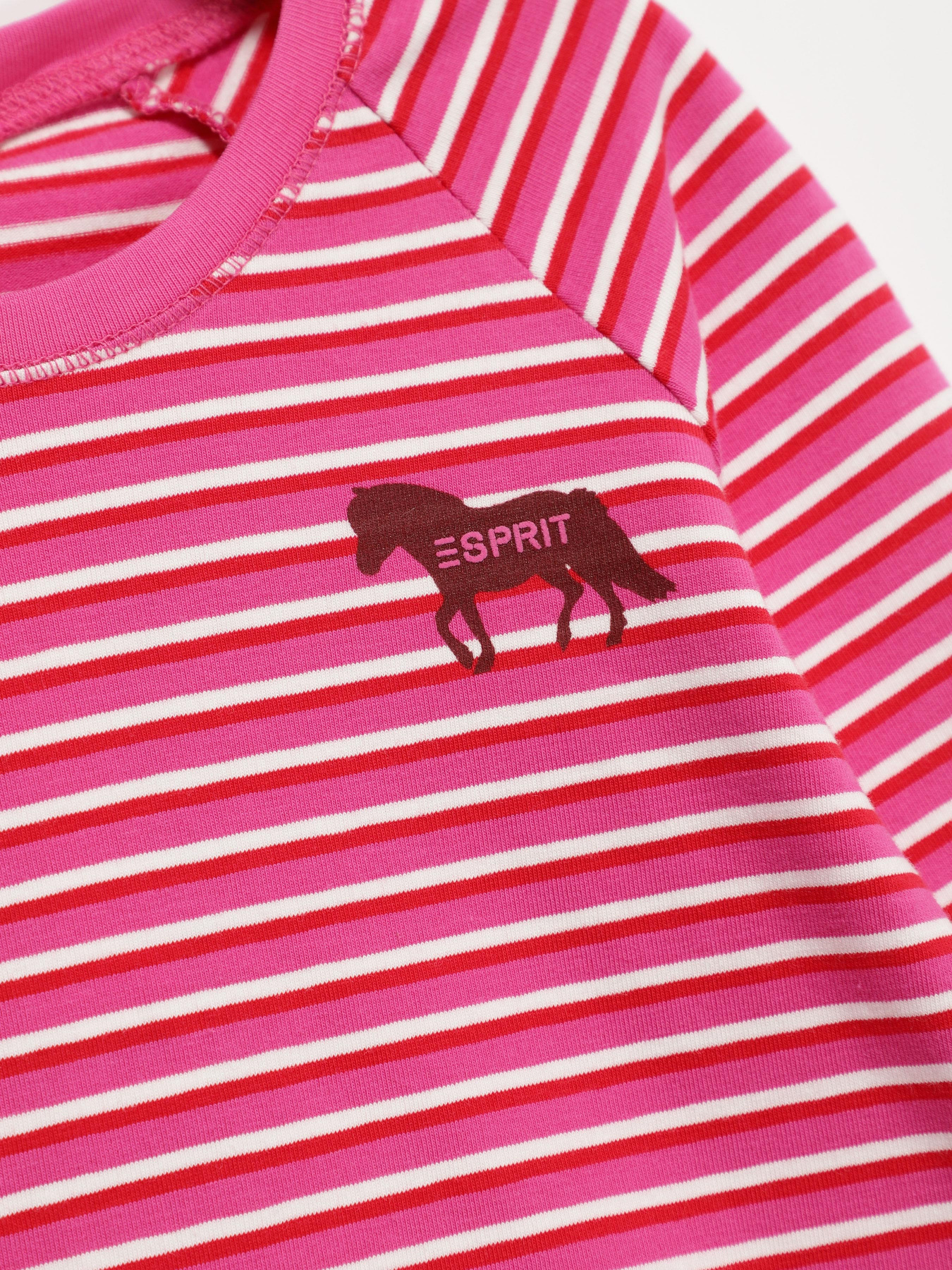 Лонгслив Esprit модель 7040931003_рожевий комб. Фото