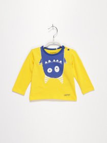 Лонгслив Esprit модель 7040821001_жовтий комб. Фото