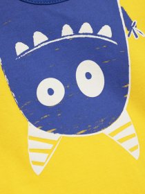 Лонгслив Esprit модель 7040821001_жовтий комб. Фото