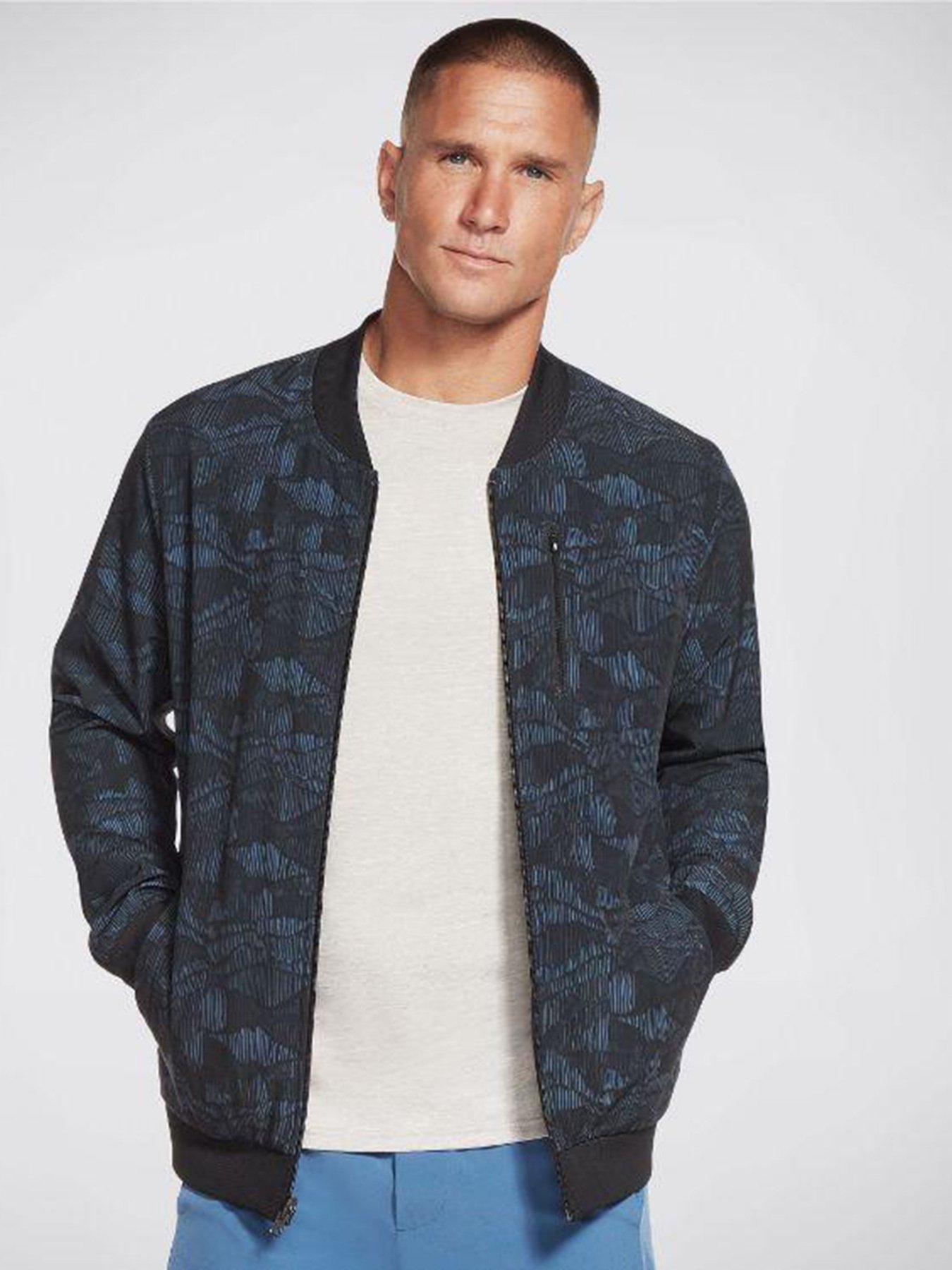 Бомбер Skechers Apparel GOwalk Reversible модель M1JA168 BLBK Фото