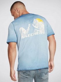 Футболка Skechers Washed Mountain Crew модель M1TS161 LTBL Фото
