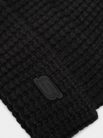 Шапка Skechers Waffle Knit Beanie Hat модель SMK1015BLK — фото 3 - INTERTOP