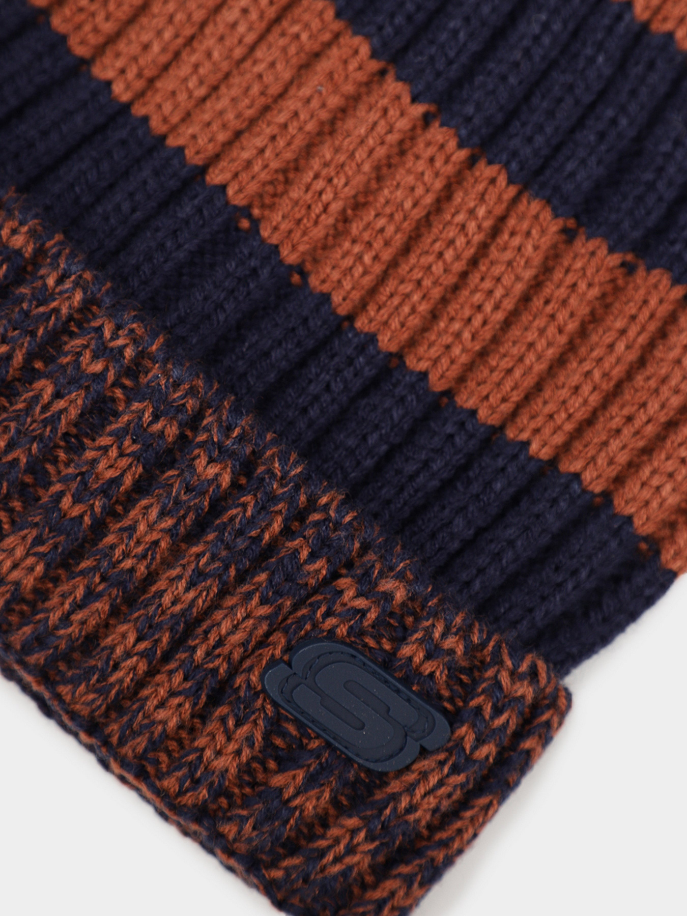 Шапка Skechers Marled Stripe Beanie Hat модель SMK1011BRN Фото