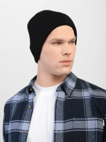 Шапка Skechers Solid Ribknit Beanie Hat модель SMK1016BLK Фото