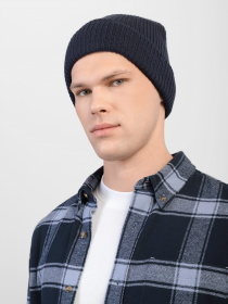 Шапка Skechers Solid Ribknit Beanie Hat модель SMK1016NVY Фото